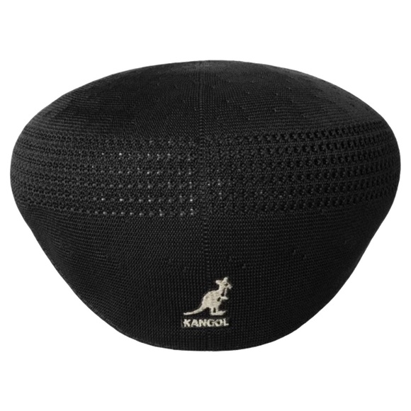 KANGOL Flat Cap Newsboy Hat Tropic 504 Ventair Black Born British Unisex NWOT - Picture 10 of 14